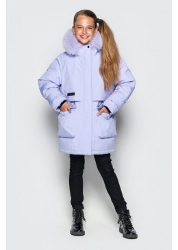 Cvetkov сиреневая зимняя куртка для девочки Аманда 3
